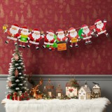 Family Karácsonyi papír girland - 8 db Mikulás - 3,5 m
