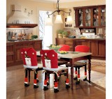 Family Karácsonyi székdekor szett - Mikulás - 50 x 60 cm - piros/fehér