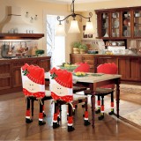 Family Karácsonyi székdekor szett - Télanyó - 47 x 75 cm - piros/fehér (58736B)