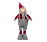 Family Karácsonyi textil manó figura - teleszkópos lábbal - 40 - 60 cm