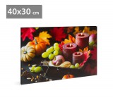 Family LED-es fali hangulatkép - gyertyák -  2 x AA, 40 x 30 cm