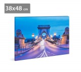 Family LED-es fali hangulatkép - "Lánchíd" -  2 x AA, 38 x 48 cm