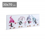 Family LED-es fali hangulatkép - "LOVE" -  2 x AA, 70 x 30 cm