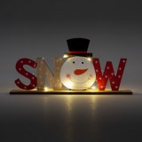 Family LED-es karácsonyi polcdísz - hóemberes - 24 x 4 x 11 cm
