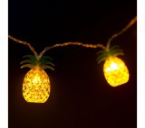 Family LED fényfüzér - ananász - 1,65 m - 10 LED - melegfehér - 2 x AA