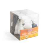 Family LED szolár kültéri dekorációs fényfüzér - szellem formájú - 10 LED - 1,1 méter - melegfehér fényű