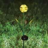 Family Leszúrható szolár virág - hortenzia - 2 féle - 25 melegfehér LED - 13 x 7 x 65 cm