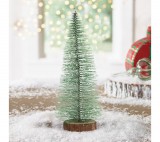 Family Mini dekor műfenyő - 30 cm - havas, zöld