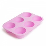Family Szilikon muffin sütőforma pink - 6 adagos