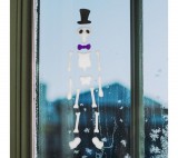 Family Színes gél ablakdekor - csontváz - 17 x 8 cm