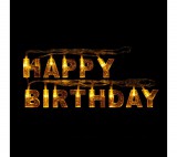 Family Születésnapi LED-es fényfüzér - "Happy Birthday" - 13 LED - 2 x AA - 2 m