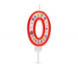 Family Tortagyertya szám  6,5 x 4 cm "0"