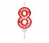 Family Tortagyertya szám  6,5 x 4 cm "8"