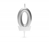 Family Tortagyertya szám  6 x 3 cm "0" - ezüst