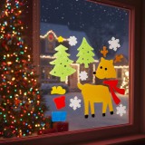 Family Zselés ablakdekor - karácsonyi