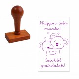 Fanyelű motivációs bélyegző pedagogsuknak Nagyon Szép Munka lenyomattal v1