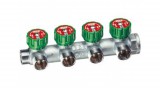 FAR Szelepes Osztó gyűjtő 4 körös, 1"-3/4"
