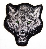 Farkas fej hátfelvarró, nagyméretű