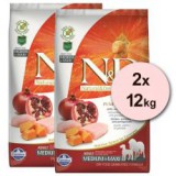 Farmina N&D dog GF PUMPKIN adult medium/maxi, chicken & pomegranate - 2 x 12kg