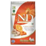 Farmina N&D dog GF PUMPKIN adult mini, codfish & orange – 7kg