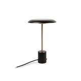 FARO HOSHI asztali lámpa, hordozható, fényerőszabályozható, fekete, 3000K melegfehér, beépített LED, 12W, IP20, 28388