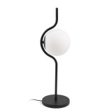 FARO LE VITA asztali lámpa, fényerőszabályozható, fekete, 2700K melegfehér, beépített LED, 6W, IP20, 29697