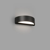 FARO OVAL kültéri fali lámpa, fekete, 3000K melegfehér, beépített LED, 10W, IP65, 71276