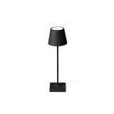 FARO TOC kültéri asztali lámpa, érintőkapcsolóval, fekete, 3000K melegfehér, beépített LED, 2,2W, 150 lm, IP54, 70776