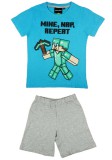 FashionUk 2 részes nyári fiú pizsama Minecraft mintával