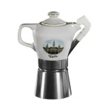 Fatima kotyogós kávéfőző Győr ezüst-fehér (FATIMA-GYŐR)