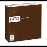 Fato Smart Table szalvéta 33x33cm (50 db/csomag) csokoládé barna  (82622400) (F82622400) - Papírszalvéták