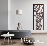 Fatörzs női akt falikép fából