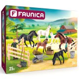 Faunica: 25db-os játékszett Lipicai lovakkal - Woodyland