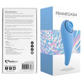 FEELZTOYS Femmegasm - akkus 2in1 csikló vibrátor (kék)