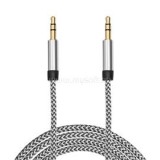 fehér 3,5 mm jack AUX adatkábel 1m (DELIGHT_55437E)