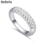 Fehér kristály gyűrű