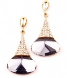 Fehér kristályos fülbevaló