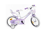 Fehér színű lányos gyerek bicikli 16-os méretben - Dino Bikes kerékpár