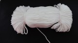 Fehér színű műszálas zsinór - madzag - 3 mm