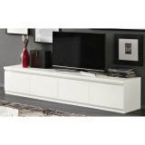 Fehér TV-szekrény, 220 cm – LM Roma Day