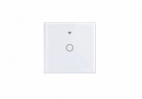 Fehér üveg 1 körös WIFI-s érintő villanykapcsoló
