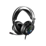 Fejhallgató - Dizruptor Headset USB 7.1 (USB; mikrofon; RGB LED; hangerő szabályzó; 2,2m kábel; fekete) (SANDBERG_126-11)