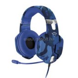 Fejhallgató - GXT 322B Carus (mikrofon; hangerőszabályzó; 3.5mm jack; nagy-párnás; kék, PS4) (TRUST_23249)