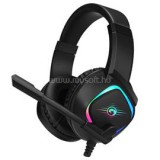 Fejhallgató - HG9013 (7.1, mikrofon, USB, hangerőszabályzó, RGB LED, nagy-párnás, 2m kábel, fekete) (MARVO_HG9013)