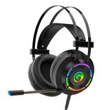 Fejhallgató - HG9062 (7,1, mikrofon, USB, hangerőszabályzó, nagy-párnás, 2.1m kábel, fekete) (MARVO_HG9062)