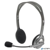 Fejhallgató, mikrofonnal, LOGITECH "H110", szürke
