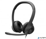 Fejhallgató, mikrofonnal, USB csatlakozás, LOGITECH "H390"
