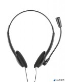 Fejhallgató, mikrofonnal, vezetékes, 3,5 jack, TRUST 'Primo'