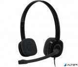 Fejhallgató, mikrofonnal, vezetékes, LOGITECH "H151"
