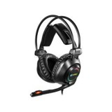 Fejhallgató - Savage Headset USB 7.1 (USB; mikrofon; RGB LED; hangerő szabályzó; 2,4m kábel; fekete) (SANDBERG_126-08)